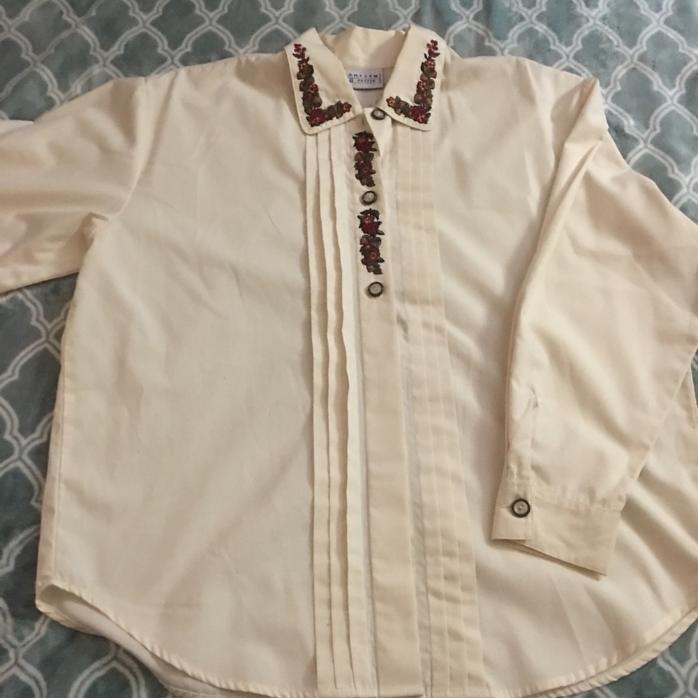 Vintage embroidered top